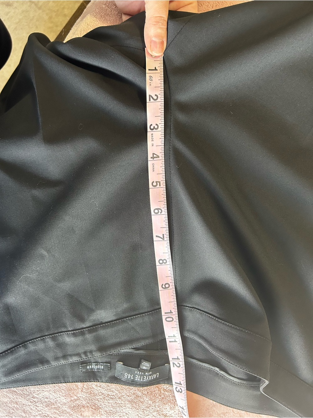 Lafayette 148 New York Bleeker Wool Black Trousers Sz 16 - Picture 13 of 13